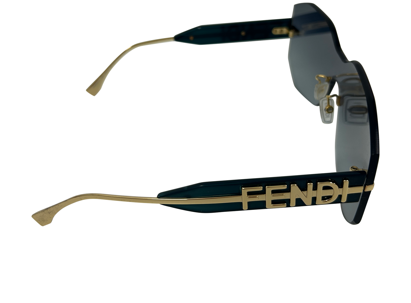 Fendi Gafa de Sol, 300&euro;, Accesorios, Azul, Tafetán - Acetato, Vista lateral